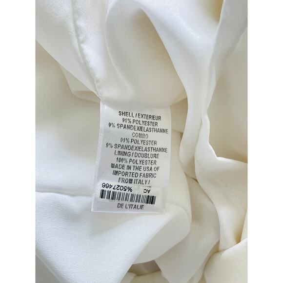 Milly Asymmetrical Color block Shift Dress Neutral Cream Tan - Picture 11 of 11